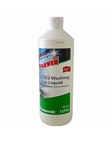 Clean & Clever CD2 Lemon Washing Up Liquid – Concentrated, Biodegradable, 6x1L