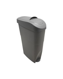 Compact Sanitary Bin 19L Grey – Space-Saving, Odour-Controlled Hygiene Bin for Toilet Cubicles