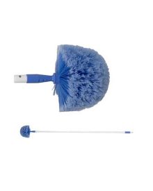 Domed Cobweb Duster Very Soft PVC Bristles With Extending Metal Handle 115 to 180cm