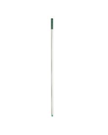 Hygiene Aluminium Threaded Handle Green Polypropylene Grip 1360x25mm