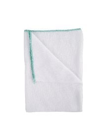Green Stockinette Dishcloths with Sewn Edges – Durable & Colour Coded Cleaning Cloths 30x40cm