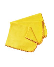 Yellow Cotton Dusters 50x40cm – Pack of 10, Durable & Absorbent Cleaning Cloths