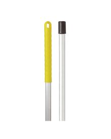 Exel Revolution Yellow Aluminium Handle 137cm – Durable Push Fit Mop Handle