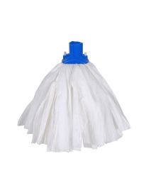 Big White Exel Mop – Lightweight, Absorbent, Colour-Coded Mops - Blue Socket (Each)