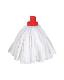 Big White Mop Head Exel Socket Standard - Red