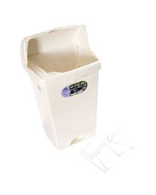 White Swing Bin Liners Light Duty – 50 on Roll, 320x555x710mm | 6 Micron HDPE