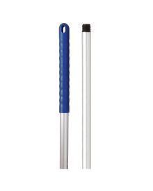 Hygiene Aluminium Handle With Blue Grip 125cm 49"