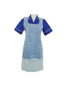 White Polythene Apron Lightweight on a roll