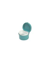 Denture Cup Capri Green with Lid and White Strainer