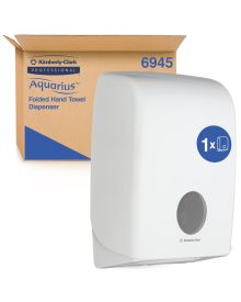 Aquarius™ White Folded Hand Towel Dispenser (6945)