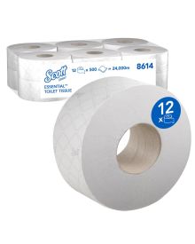 Scott Essential Mini Jumbo Toilet Roll 2 Ply 200m C76mm - 8614