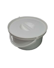 Commode Round Bucket with Lid – Antimicrobial, Easy-Clean Accessory for Commode Chairs