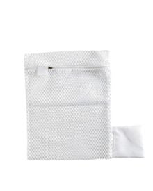 Mesh Laundry Bag with Zipper and ID Tag – White 30x40cm | Durable & Hygienic Laundry Solution