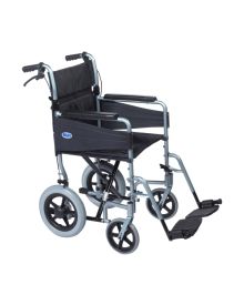 Attendant Propelled Wheelchair Escape Lite 41cm 16" Silver Blue