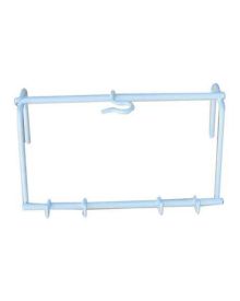 Wire Frame Catheter Holder Bed Hanging – White, Plastic Coated, Easy Clean