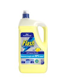 Flash All Purpose Lemon Cleaner 2x5L – Powerful Multi-Surface Cleaner with Fresh Lemon Scent