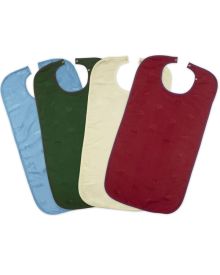 Adult Premium Bib Leaf Pattern | Snap Closure | Fluid-Proof Clothing Protector 47x89cm