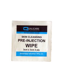 Pre-Injection Swabs 70% Isopropyl Alcohol | Individually Wrapped Alcohol Wipes Box of 100