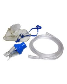 Adult Nebuliser Oxygen Mask With Tubing & Headstrap