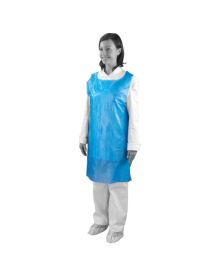 Blue Polythene Apron Lightweight