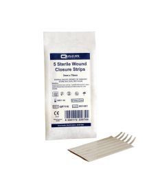 Sterile Skin Closure Strips 3mm x 75mm – Flexible Wound Care Strips, Low Allergy, Easy Removal