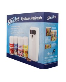 Shades System 3000 Professional Starter Kit Dispenser 4 Refills and Batteries