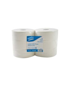 Clean and Clever PJ3 Maxi Jumbo Toilet Roll 2 Ply 400m – Case of 6 | Recycled & Eco-Friendly