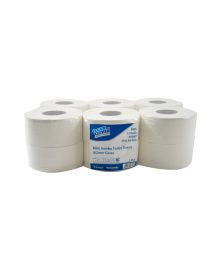 Clean and Clever PM6 Mini Jumbo Toilet Roll 2 Ply 150m C62mm