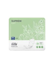 Lille Suprem Light Normal Pads – 370ml Absorbency, Small Shaped Incontinence Pads (336 Pack)