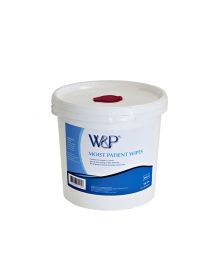 W&P Moist Patient Wipes Tub 500 – Gentle, Dermatologically Approved, Large Cleansing Wipes