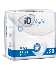 iD Expert Light Maxi Pad 40.5x15.5cm – Discreet, Comfortable Light Incontinence Protection