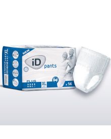 iD Pants Plus XL Adult Incontinence Briefs – Extra Large (130-170cm) | 1700ml Absorbency