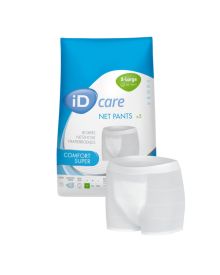 iD Care Comfort Super Net Fixation Pants XL – Secure Incontinence Pad Support, 80-120cm Waist
