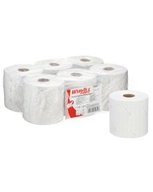 WypAll® L10 Food & Hygiene Centrefeed White Roll Wipers - 6 Rolls -  800 Sheet - 1ply (7256)