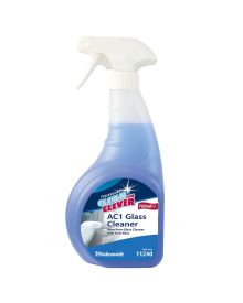 Clean & Clever AC1 Ultra Pure Glass Cleaner with Anti-Mist – 6x750ml Spray Bottles