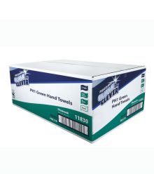 Hand Towel Green 1 Ply Z Fold 23x24cm
