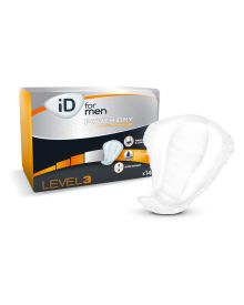 iD for Men Pad Level 3 – High Absorbency Male Incontinence Pads 29x23cm | Odour Control & Discreet Fit