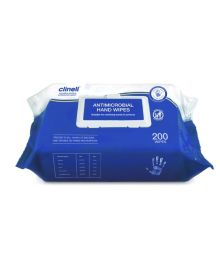 Clinell Antibacterial Hand Wipes 200 Pack – Kills 99.99% Germs | Alcohol-Free, Skin-Friendly
