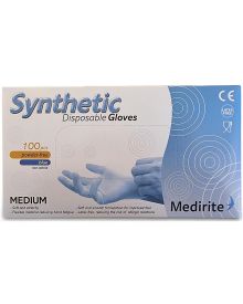 Medirite Synmax Synthetic Powder-Free Gloves Blue Medium | AQL 1.5 Medical & Industrial Protection