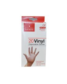Caring Hands Clear Vinyl Gloves – Latex-Free, Disposable, One Size Fits All