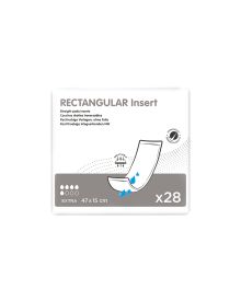 iD Rectangular Insert Pad Extra | 650ml Absorbency Booster Pads for Incontinence