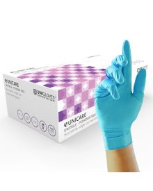 Synthetic Powder-Free Gloves Blue S/M/L/XL | Nitrile/Vinyl Hybrid | Latex-Free | Box of 100
