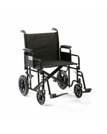Transit Heavy Duty Bariatric  Wheelchair Steel Frame Fixed Back 22" Width