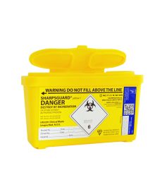 Sharps Disposable Container 4L – Safe Needle & Syringe Disposal Bin