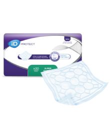 iD Protect Bed Pad Super 60x60cm – 1232ml Ultra Absorbent Disposable Incontinence Pads