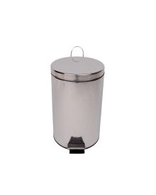 12L Stainless Steel Pedal Bin – Hands-Free Waste Bin with Removable Liner