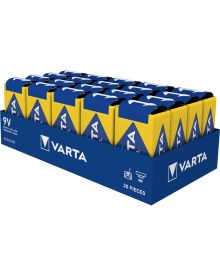 Varta Industrial Pro 9V Alkaline Batteries – Pack of 20 | Long-Lasting Power