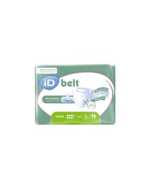 iD Belt Super All-in-One Pad Large 95-135cm – Resealable Belt, 2400ml Absorbency