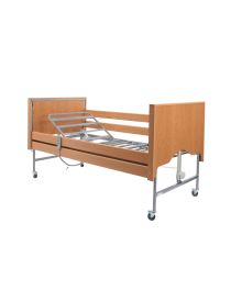 Casa Elite Standard Electric Profiling Bed – Beech | With 4 Side Rails & Finger Kit