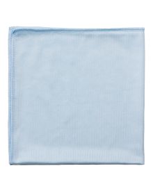 Rubbermaid HYGEN™ Microfibre Glass Cloth – Blue | 40.6 x 40.6 cm | Lint-Free, Scratch-Free Mirror & Glass Cleaning